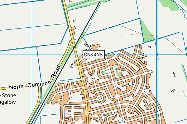 DN8 4NS map - OS VectorMap District (Ordnance Survey)