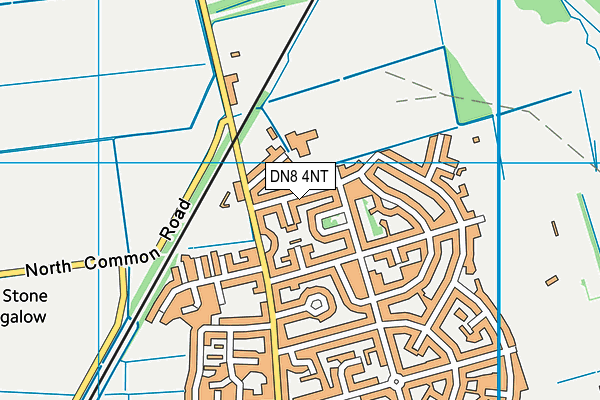 DN8 4NT map - OS VectorMap District (Ordnance Survey)