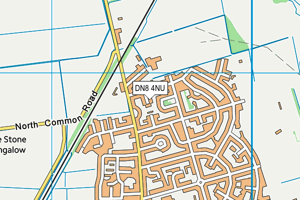 DN8 4NU map - OS VectorMap District (Ordnance Survey)