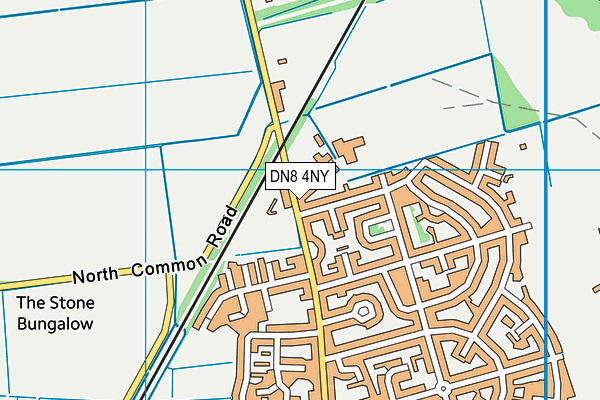 DN8 4NY map - OS VectorMap District (Ordnance Survey)