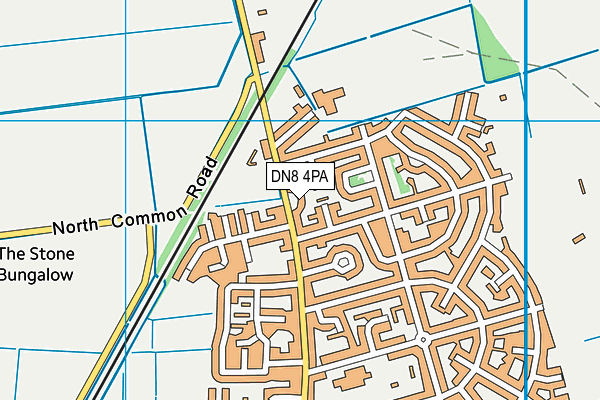 DN8 4PA map - OS VectorMap District (Ordnance Survey)