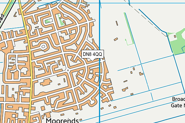 DN8 4QQ map - OS VectorMap District (Ordnance Survey)