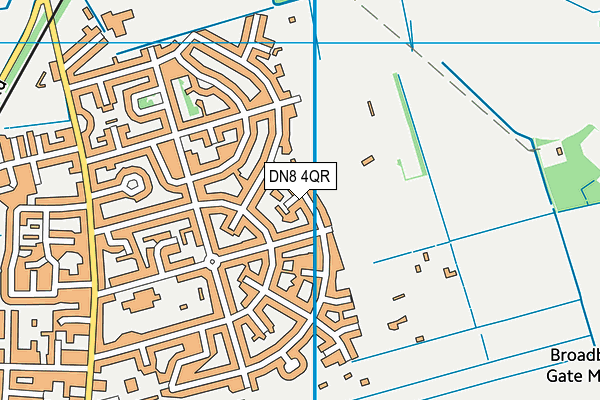 DN8 4QR map - OS VectorMap District (Ordnance Survey)