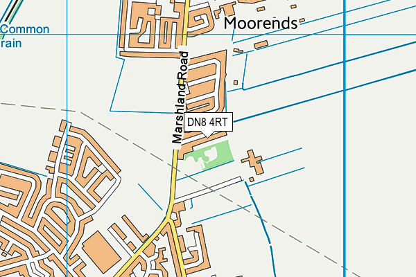 DN8 4RT map - OS VectorMap District (Ordnance Survey)