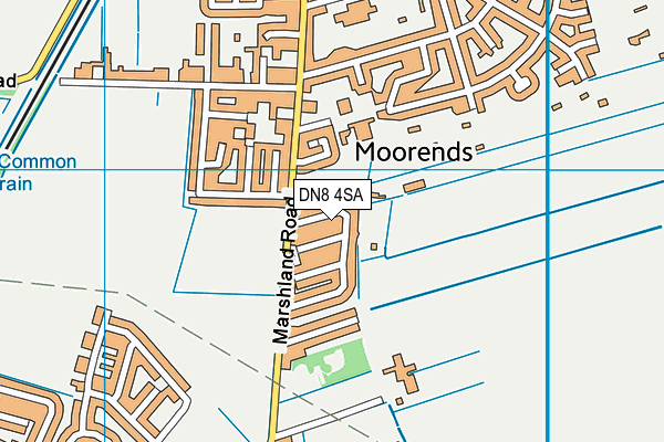 DN8 4SA map - OS VectorMap District (Ordnance Survey)