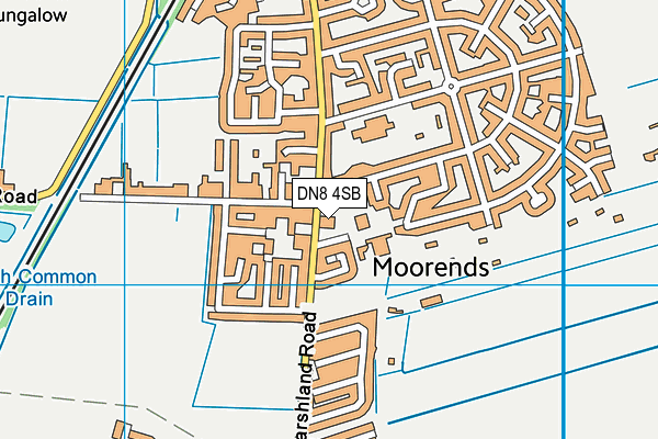 Marshland Primary Academy map (DN8 4SB) - OS VectorMap District (Ordnance Survey)