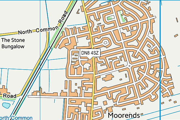 DN8 4SZ map - OS VectorMap District (Ordnance Survey)