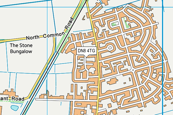 DN8 4TG map - OS VectorMap District (Ordnance Survey)