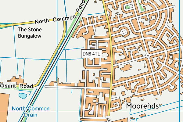 DN8 4TL map - OS VectorMap District (Ordnance Survey)