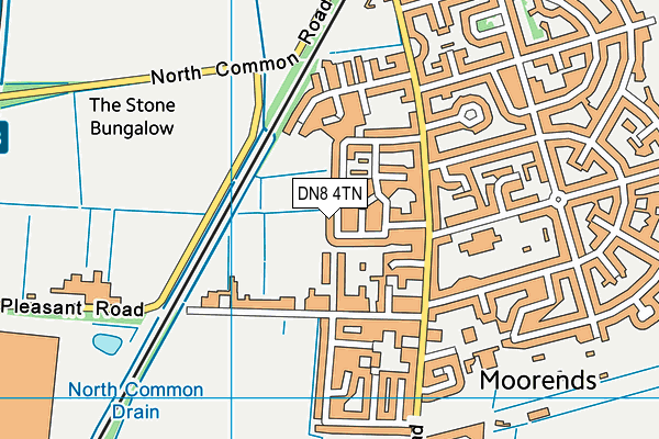 DN8 4TN map - OS VectorMap District (Ordnance Survey)