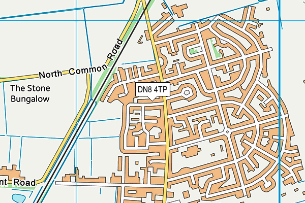 DN8 4TP map - OS VectorMap District (Ordnance Survey)