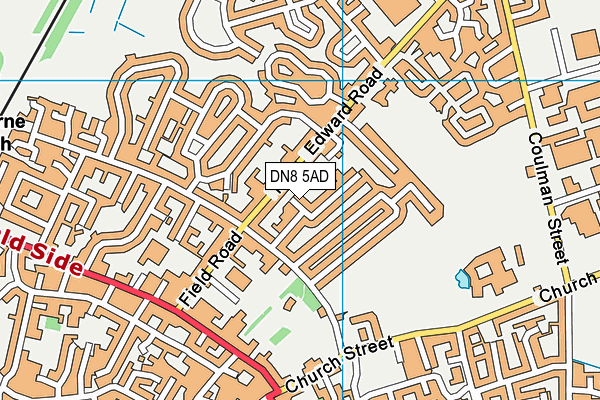 DN8 5AD map - OS VectorMap District (Ordnance Survey)