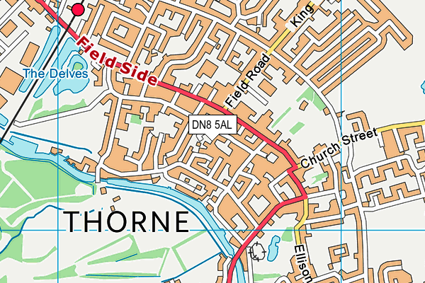 DN8 5AL map - OS VectorMap District (Ordnance Survey)