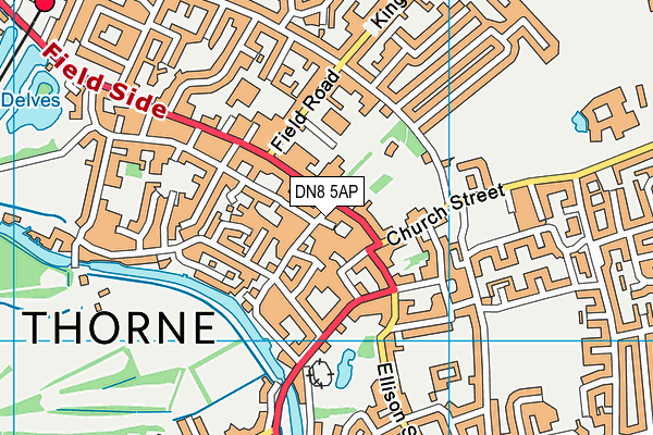 DN8 5AP map - OS VectorMap District (Ordnance Survey)