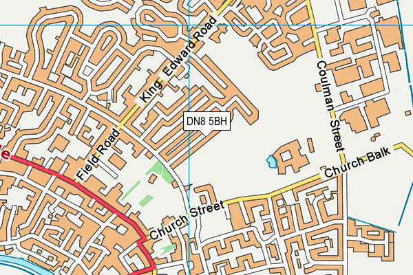 DN8 5BH map - OS VectorMap District (Ordnance Survey)