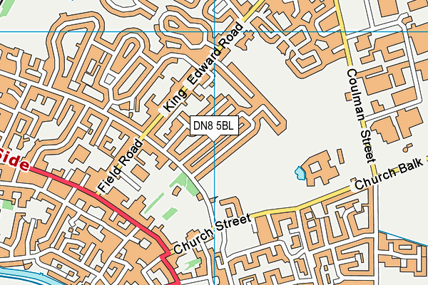 DN8 5BL map - OS VectorMap District (Ordnance Survey)