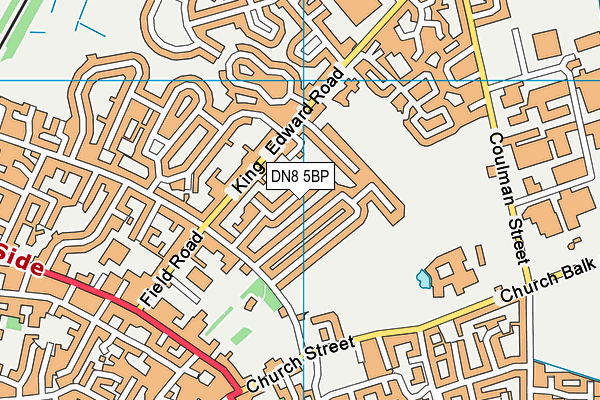 DN8 5BP map - OS VectorMap District (Ordnance Survey)