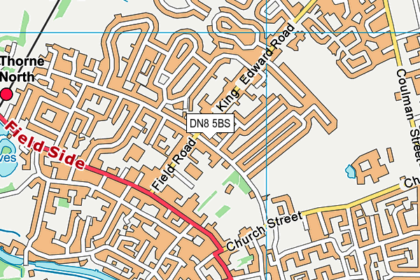 DN8 5BS map - OS VectorMap District (Ordnance Survey)