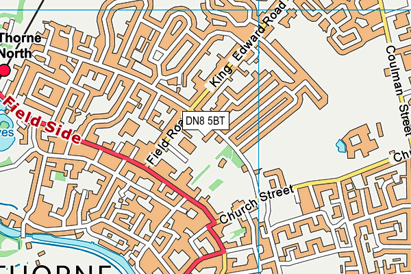 DN8 5BT map - OS VectorMap District (Ordnance Survey)