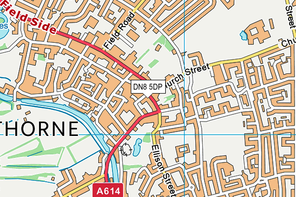 DN8 5DP map - OS VectorMap District (Ordnance Survey)