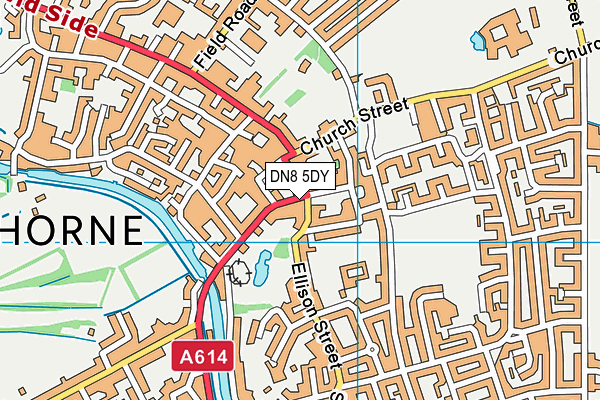 DN8 5DY map - OS VectorMap District (Ordnance Survey)