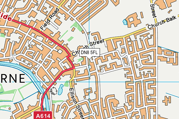 DN8 5FL map - OS VectorMap District (Ordnance Survey)