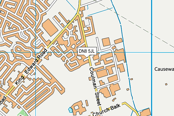 DN8 5JL map - OS VectorMap District (Ordnance Survey)