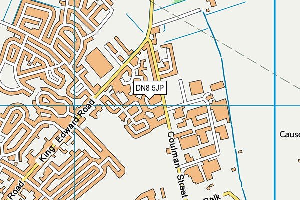 DN8 5JP map - OS VectorMap District (Ordnance Survey)