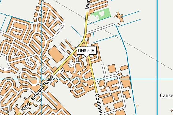 DN8 5JR map - OS VectorMap District (Ordnance Survey)