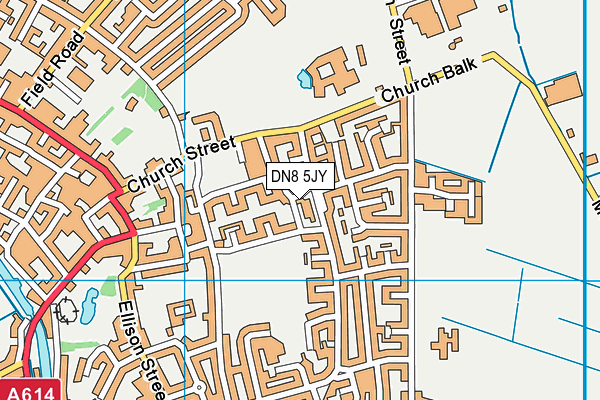 DN8 5JY map - OS VectorMap District (Ordnance Survey)