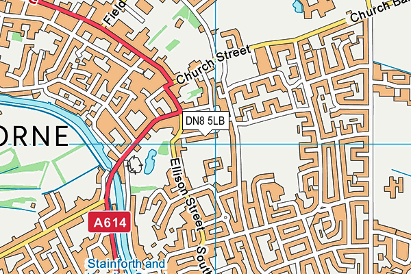 DN8 5LB map - OS VectorMap District (Ordnance Survey)