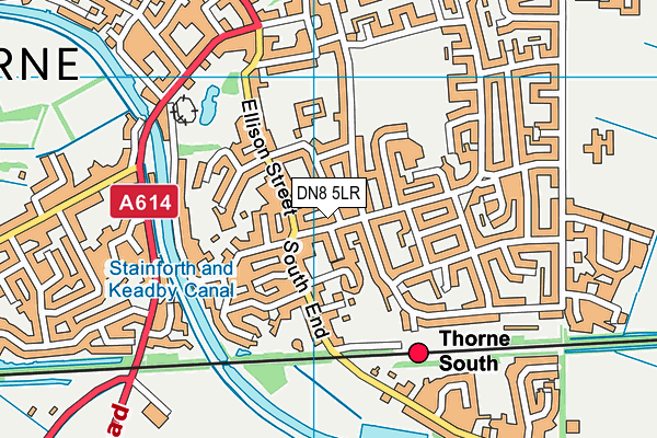 DN8 5LR map - OS VectorMap District (Ordnance Survey)