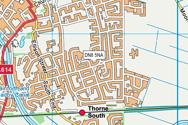 DN8 5NA map - OS VectorMap District (Ordnance Survey)