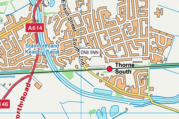 DN8 5NN map - OS VectorMap District (Ordnance Survey)