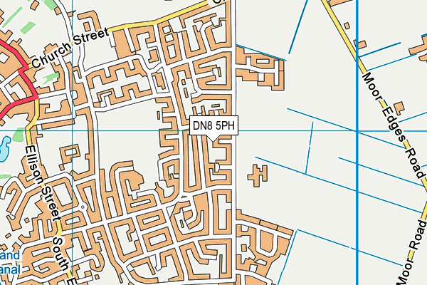 DN8 5PH map - OS VectorMap District (Ordnance Survey)
