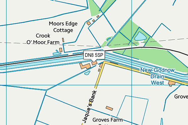 DN8 5SP map - OS VectorMap District (Ordnance Survey)