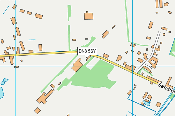 DN8 5SY map - OS VectorMap District (Ordnance Survey)