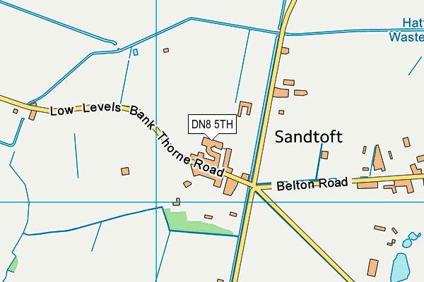 DN8 5TH map - OS VectorMap District (Ordnance Survey)