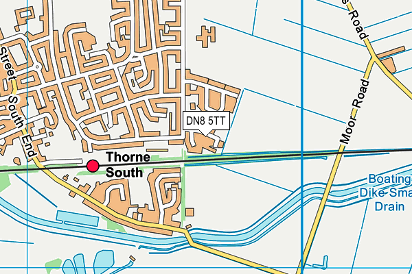 DN8 5TT map - OS VectorMap District (Ordnance Survey)