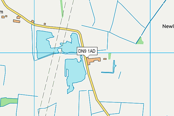 DN9 1AD map - OS VectorMap District (Ordnance Survey)