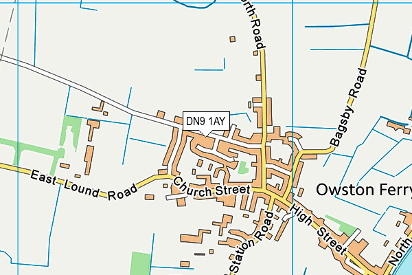 DN9 1AY map - OS VectorMap District (Ordnance Survey)