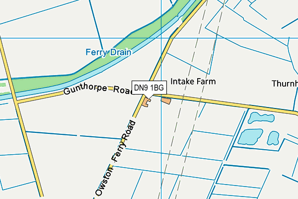 DN9 1BG map - OS VectorMap District (Ordnance Survey)