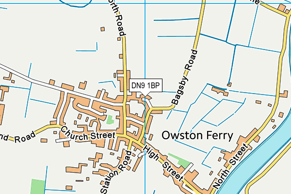 DN9 1BP map - OS VectorMap District (Ordnance Survey)