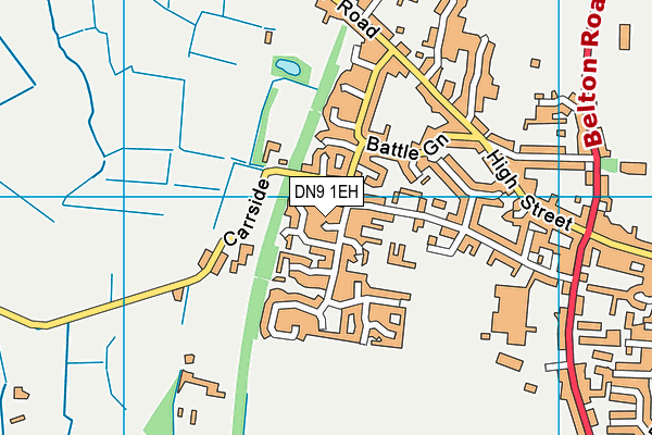 DN9 1EH map - OS VectorMap District (Ordnance Survey)