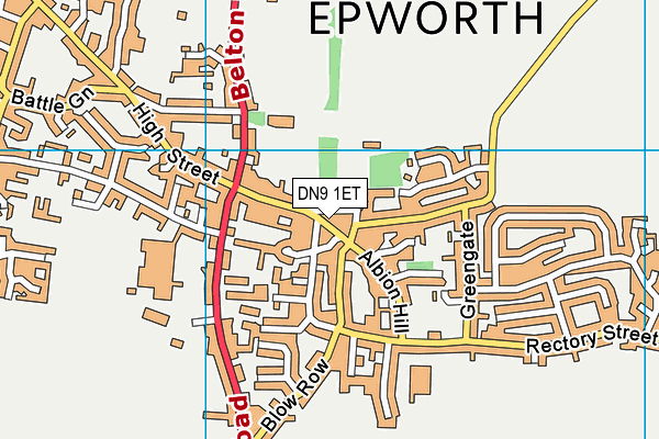 Map of PAUL BARRATT RACING LIMITED at district scale