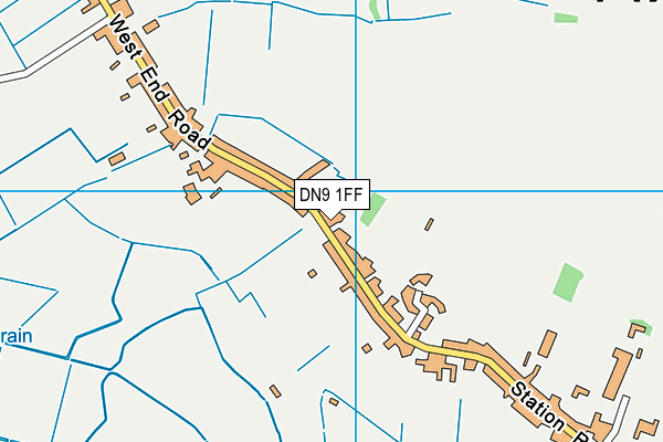 DN9 1FF map - OS VectorMap District (Ordnance Survey)