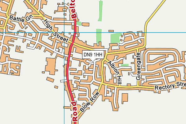 DN9 1HH map - OS VectorMap District (Ordnance Survey)