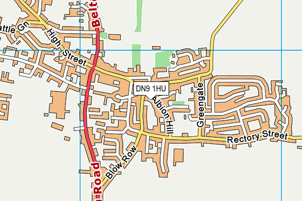 DN9 1HU map - OS VectorMap District (Ordnance Survey)