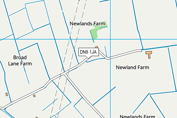DN9 1JA map - OS VectorMap District (Ordnance Survey)