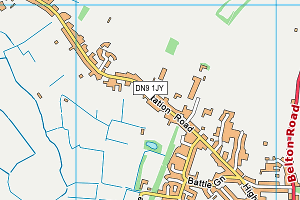 DN9 1JY map - OS VectorMap District (Ordnance Survey)